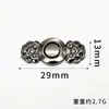 Fivela de Metal Botões Superiores Retrô Estilo Étnico Fecho Decorativo para Roupa Traje Tang Cheongsam Hanfu Botão de Pressão de Liga