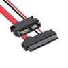 Adaptador de Disco Duro/Unidad Óptica SATA 22P Macho a Slimline 7+6 SATA 13P Hembra 7+15 para Laptop