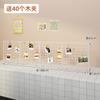 Rejilla Estante de exhibición área de arte de jardín de infancia funciona anillo estante creativo puesto estante para fotos rejilla estante colgante para joyería