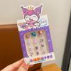 Lindas pegatinas de uñas de la serie Sanrio, exquisitas pegatinas de uñas para niños, pegatinas de uñas Kulomi Meruti para niños
