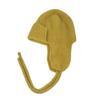 Orejeras de punto de mohair para mujer otoño e invierno que hacen que la cara se vea pequeña, esquí cálido con cordones, gorro Lei Feng que combina con todo, gorro de lana tipo bolsa para la cabeza