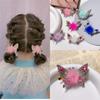 Pinza para el pelo dulce de pelo de visón estilo coreano pinza para flequillo de mariposa móvil pinza lateral pinza de pico de pato para niña pinza superior Pinza para el pelo de celebridad de internet