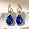 Brincos de Cristal Gota d'Água Adequados para o Verão, Novo Design da Moda, Brincos Populares Online, Brincos Quentes de Venda Transfronteiriça