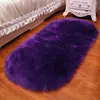 Alfombra de Felpa Blanca de Pelo Largo para Dormitorio, Felpudo junto a la Cama, Cobertura Total para Sala de Estar, Alfombrilla para Mesa de Café, Imitación Lana, Decoración para Escaparate