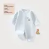 Mameluco para bebé, colección de otoño, Clase A, sin costuras, forrado de polar, cálido, mameluco de una pieza, estilo primavera, ropa para recién nacidos