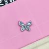 Aleación Estéreo Cristal Rosa Diamante Mariposa Accesorios de Joyería DIY Accesorios para el Cabello Agujero para Carcasa de Teléfono Móvil Accesorios de Material para Zapatos Venta al por Mayor