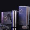 Termo de titanio puro por dentro y por fuera con compartimento para té, taza para beber té de oficina para hombres y mujeres de alta calidad, separación de té portátil