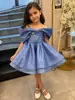 Vestido de Princesa para Niña con Falda Abullonada Tirantes en un Hombro Modelo Infantil Ropa para Desfile de Moda Amazon Dropshipping