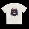 Scott Travis Scott Joint Burger e Batatas Fritas Rap Hip-Hop Estilo Chi Hop Europeu e Americano Marca da Moda Camiseta