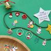 Liga pingando tinta spray pingando série de Natal pingente DIY joias feitas à mão mão colar pingente de brinco acessórios material