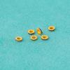 Prata de lei S925 cor ouro antigo mini azul 3mm espaçador pulseira enrolada acessórios DIY corda de mão material de joia de prata