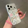 Funda magnética transparente de acrílico para iPhone 18 Pro con diseño artístico de margarita silvestre, Funda protectora personalizada para iPhone