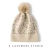 Novo Chapéu de Cashmere Outono e Inverno 2024 Feminino Quente Baotou Moda Jacquard Versátil Chapéu de Lã Chapéu de Tricô de Cashmere