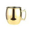 Tazas de Acero Inoxidable Transfronterizas, Jarras para Cerveza, Tazas Personalizadas Moscow Mule, Tazas para Bebidas Frías de Bar, Venta al por Mayor