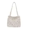 2025 Nueva Moda Casual Linda Gran Capacidad Estampada Dulce Gran Capacidad Moderna Estilo Extranjero Bolso de Hombro Tote