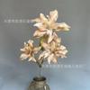 Ramo individual 3 lirios pequeños materiales florales a juego flores artificiales flores falsas adornos para el hogar flores decorativas para estudio fotográfico fotografía de boda