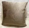 Funda de almohada de lana de cordero con patrón al por mayor de fábrica, cojín de sofá de terciopelo Lisi, funda de cojín de cintura, almohada de color liso simple