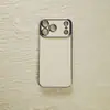 Funda de Teléfono 6D Galvanizada con Ventana Grande Adecuada para Apple 17 Pro Funda Suave iPhone 16 Cubierta Protectora Material de Fábrica Venta al por Mayor