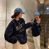 2026 Nuevo Otoño Estilo Coreano Holgada Casual Estampado de Letras Sudadera Delgada para Estudiantes Mujeres, Chaqueta para Mujer Transfronteriza