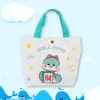 Bolsa de Lona Estilo Ins de Dibujos Animados en Stock Bolsa de Regalo con Logo Bolso Escolar Bolsa de Lona Tamaño Pequeño