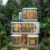 Cápsula Espacial Casa Modular Exterior Casa con Estructura Ligera de Acero Fabricante de Cápsulas para Dormir
