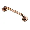 Corrimãos de Banheiro de Aço Inoxidável Rose Gold para Idosos Barreira de Banheiro Maçanetas de Porta de Vidro Retas Acessíveis Venda por Atacado