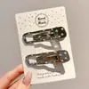 Presilha de cabelo doce com franja da moda e popular, presilha lateral de franja de alta qualidade estilo coreano, acessório de cabelo BB clip de acrílico
