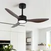 Luz de Ventilador de Teto Simples Retrô Novo Estilo, Luz de Ventilador para Sala de Estar, Luz para Sala de Jantar, Ventilador Integrado Silencioso para Quarto, Luz de Ventilador de Teto de Frequência Variável