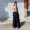 Pantalones anchos holgados estilo retro americano, fluidos y hasta el suelo, jeans rectos versátiles para mujer, nueva colección primavera/verano y pantalones largos, longitud extendida