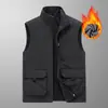 [Uso por ambos lados] chaleco con forro polar para exteriores de secado rápido para hombre delgado chaleco de trabajo chaleco para pesca fotografía chaleco chaleco talla grande