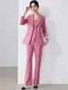Traje de alta gama para mujer, otoño e invierno, nuevo, de alta gama, temperamento, diosa, moda informal, chaqueta de traje profesional.