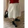Falda Corta Elástica de Encaje con Empalmes de Estilo Coreano Versátil para Mujer, Adelgazante, Línea A, Verano 2026