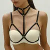 Europa y Estados Unidos el más vendido suministro colgante en el cuello arnés de alambre hueco sujetador noche de provocación atractiva espalda descubierta lencería sexy O0837