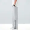 Pantalones Casuales de Malla de Seda de Hielo para Hombre, Pantalones Largos de Pierna Recta Finos Transpirables Frescos de Verano, Pantalones Largos Juveniles Sueltos de Pierna Ancha
