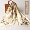 Pañuelo cuadrado pañuelo de seda 38 regalo de vacaciones para mujer primavera mujer estampado 90 pañuelo cuadrado fábrica de seda de Hangzhou al por mayor
