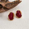 Brincos de pingente de ervilha em acrílico com agulha de prata transfronteiriços europeus e americanos, estilo gentil e doce, brincos de luxo leve e de alta qualidade para mulheres