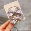 Bebé Niña Fresco Pequeño Floral Par Niñas Lazo Tridimensional Tela Pura Hecho a Mano Tocado Bebé Niño Grande Par Par