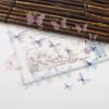 Camada dupla tridimensional com impressão de simulação de diamante tule móvel borboleta sonho arte roupas buquê decorativo acessórios de borboleta