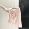 Camisa Larga Ligera de Lyocell, Camiseta de Manga Larga Ligeramente Transparente para Mujer, Top Ligero Protector Solar Estilo Perezoso Verano 2026 A12314