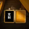 Thangka Pintado à Mão com Buda do Tesouro Amarelo, Zaki Lhamo, os Oito Signos do Zodíaco, Cinco Direções da Riqueza e Manjushri, Pingente Estilo Xizang Personalizável, Thangka