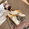 Zapatillas de entrenamiento alemanas vintage de cuero genuino, súper suaves, con interior que aumenta la altura, para mujer, zapatillas casuales versátiles de estilo coreano desgastado