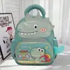 Nova Mochila Pequena de Dinossauro para Meninos e Meninas, Bolsa Infantil Leve e Versátil, Fofa para Crianças de 3-6 Anos do Jardim de Infância