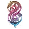 Globo de película de aluminio digital de 16 pulgadas, versión estadounidense, globo de película de aluminio plateado con degradado de oro rosa, globo de cumpleaños