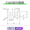 Disipador de calor de perfil de aleación de aluminio 22*22*10mm radiador para IC electrónico chip de CPU tarjeta gráfica memoria bloque térmico