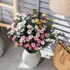 Liquidação 90% OFF Flores Artificiais Pe Margarida Pequena Girassol Decoração de Casa Buquê de Mão Arranjo de Flores Parede de Flores Fabricante de Flores Artificiais Transfronteiriço