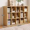 Estante de livros de madeira maciça, prateleira de armazenamento de piso, combinação montada na parede, armário de grade para jardim de infância, estante de livros para crianças, armário de armazenamento para sala de estar, estante