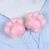 Patita de Gato Transparente de Hielo Linda Accesorios de Resina para Bricolaje Charms Hechos a Mano para Crocs Ropa Pinzas para el Cabello Accesorios para la Cabeza Imanes para Refrigerador Material