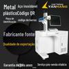 Fábrica de Jinan chaleira elétrica balde de café linha d'água logotipo impressora de metal máquina de marcação a laser de fibra curvada 3D