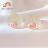 Acessórios 3D de Desenho Animado para DIY, Ovelhinhas Coloridas Galvanizadas, Figurinhas Luminosas, Pequenos Enfeites Atacado, Figurinhas de Resina Luminosas
