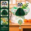 Decoraciones Creativas para el Festival del Bote del Dragón: Colgantes de Panal 3D DIY, Colgantes de Barco Dragón, Adornos Colgantes para Atmósfera Festiva de Supermercado, Tarjetas